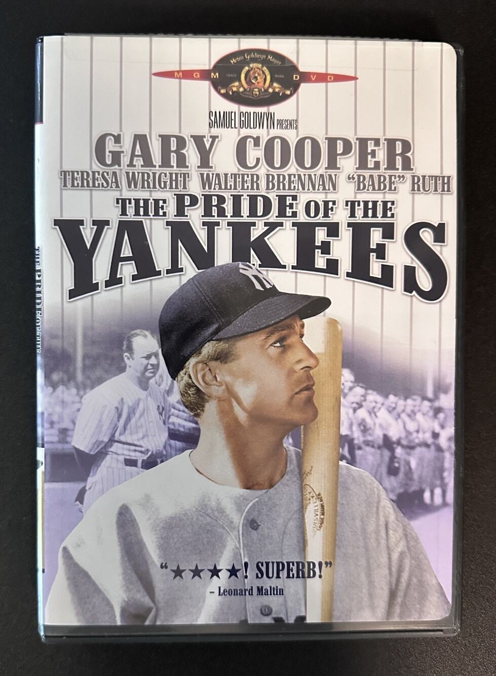 The Pride of the Yankees DVD MGM Gary Cooper Lou Gehrig Babe Ruth Factory Sealed